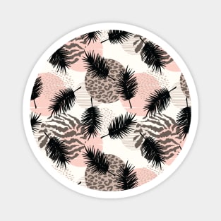 Abstract Animal Print Tropical Pattern Magnet